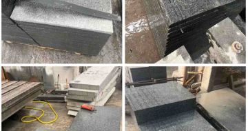 哈密 芝麻黑地铺石材