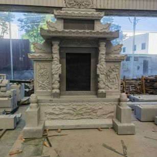 哈密 芝麻灰高档墓碑、土墓，一套也支持定做