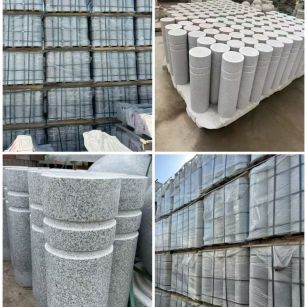 哈密 芝麻白花岗岩挡车柱、隔离柱多少钱