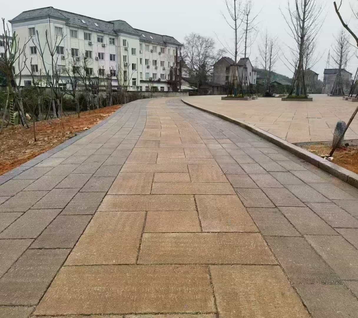 哈密仿古石铺装效果
