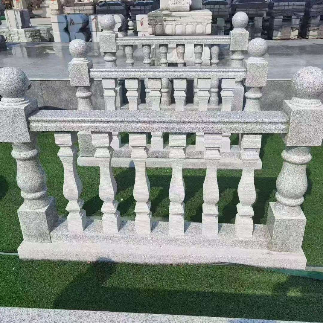 哈密 别墅石材栏杆特写