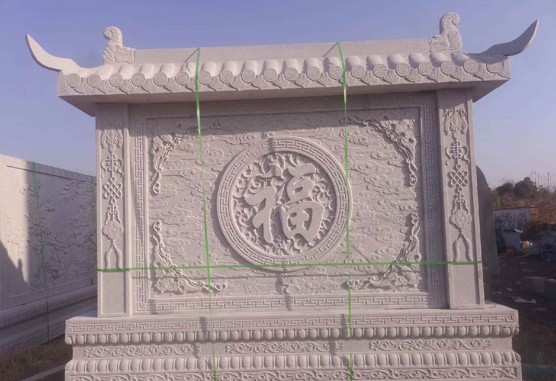 哈密 芝麻白花岗岩屏风，照壁，影壁