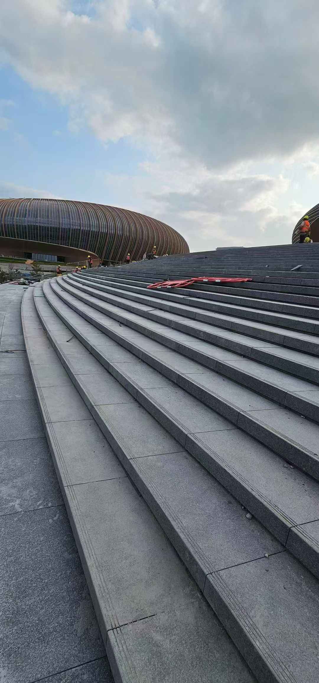 哈密 弧形整石台阶铺装效果图